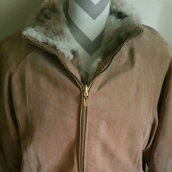 Genuine leather and faux fur Coat - Picture 5 of 8